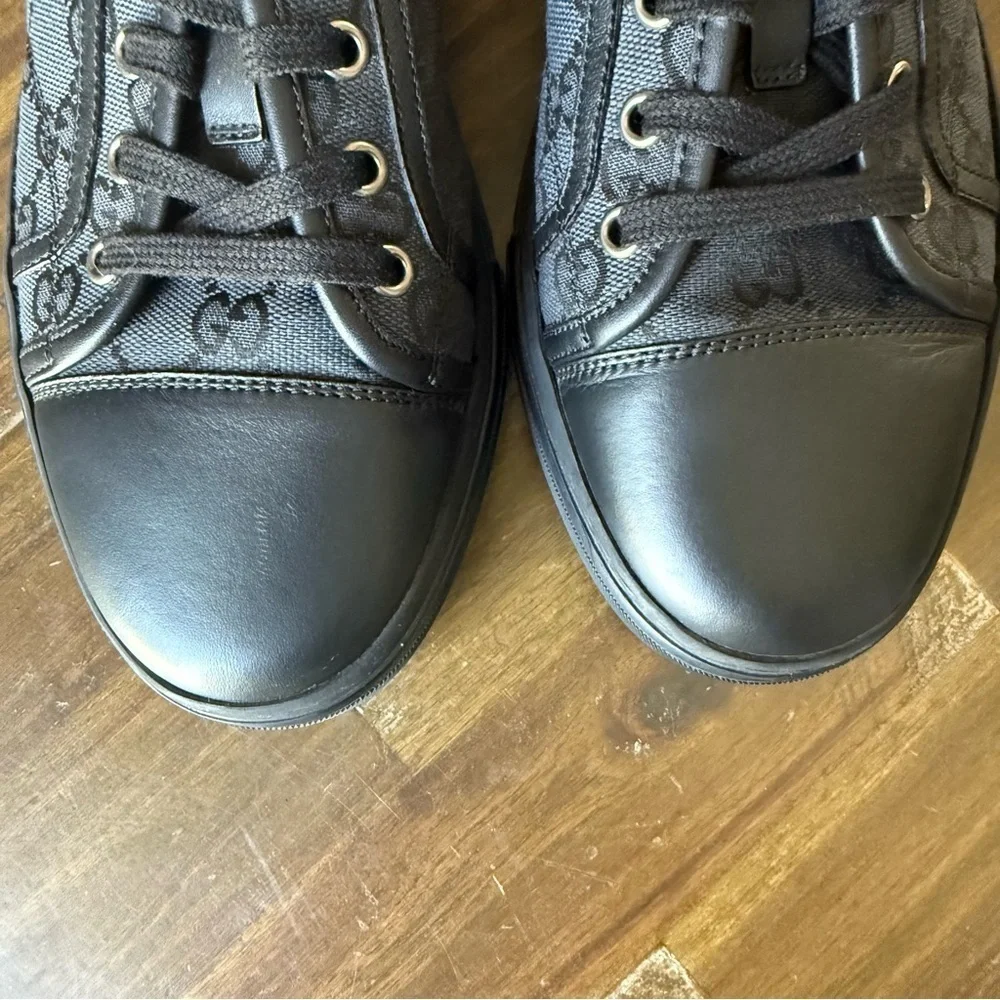 Gucci GG Canvas Low ‘Gray Black’ Shoes